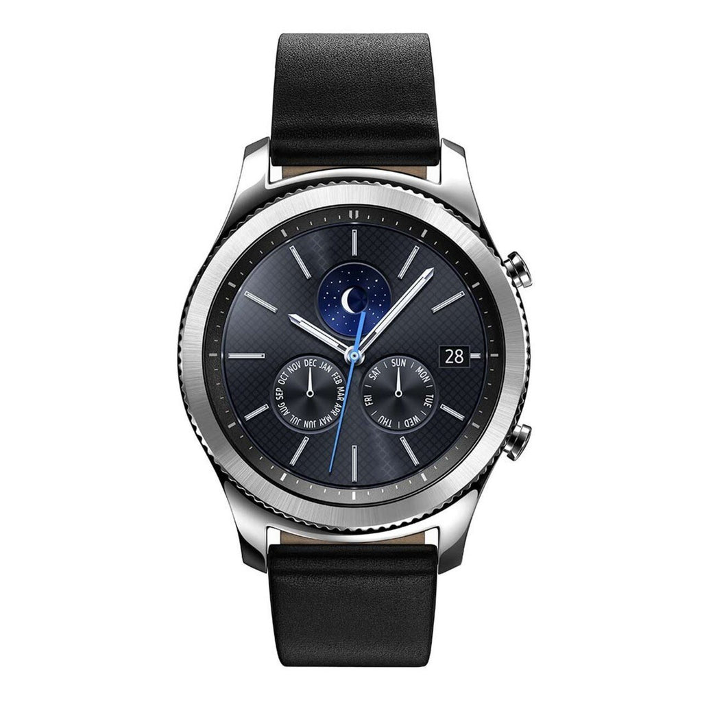 Samsung Gear S3 Classic 46mm SM-R775V Silver-Black Verizon Unlocked-Excellent