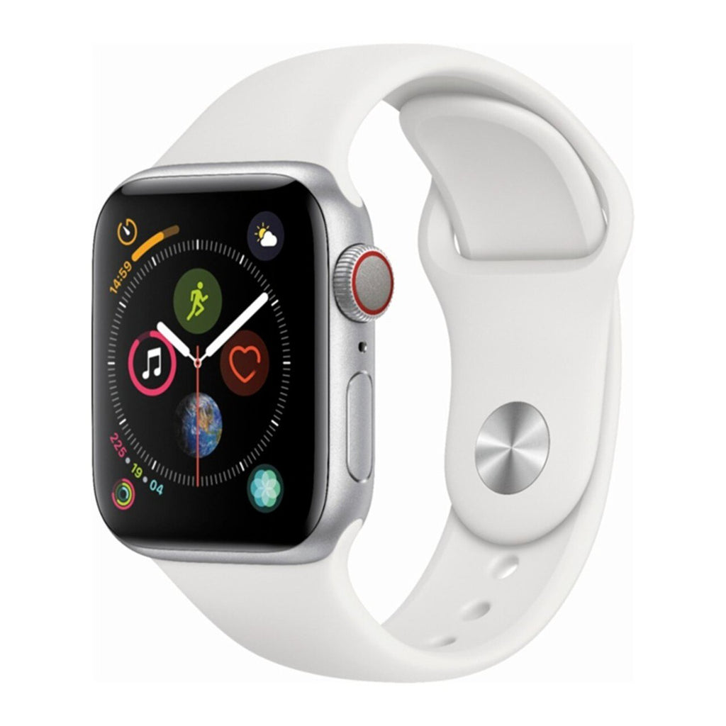 Apple Watch Series 4 40mm GPS + Cellular Silver-White Sport-Excellent